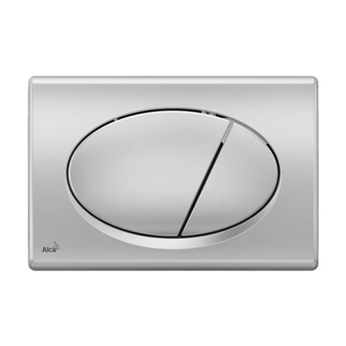 Кнопка смыва AlcaPLAST M72 (корпус и кнопка - пластик, цвет хром-матовый)