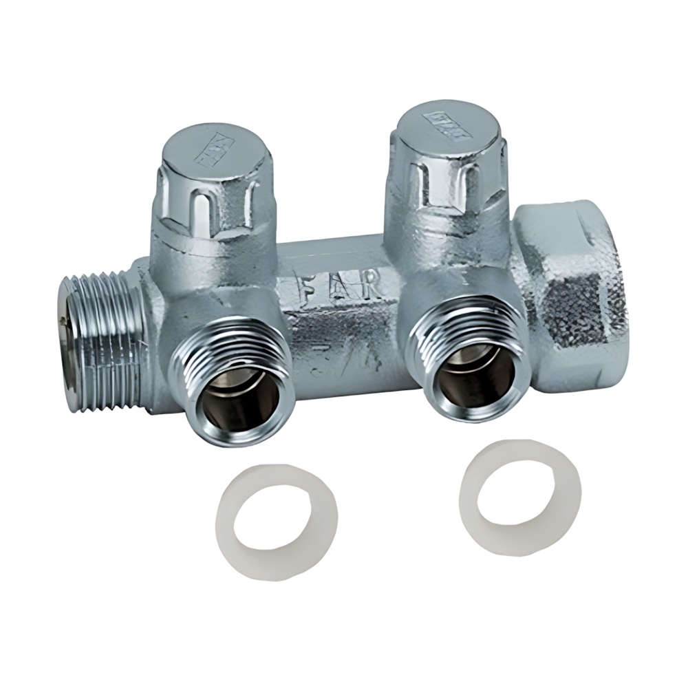 Коллектор запорный проходной FAR MULTIFAR 3860 - 3/4