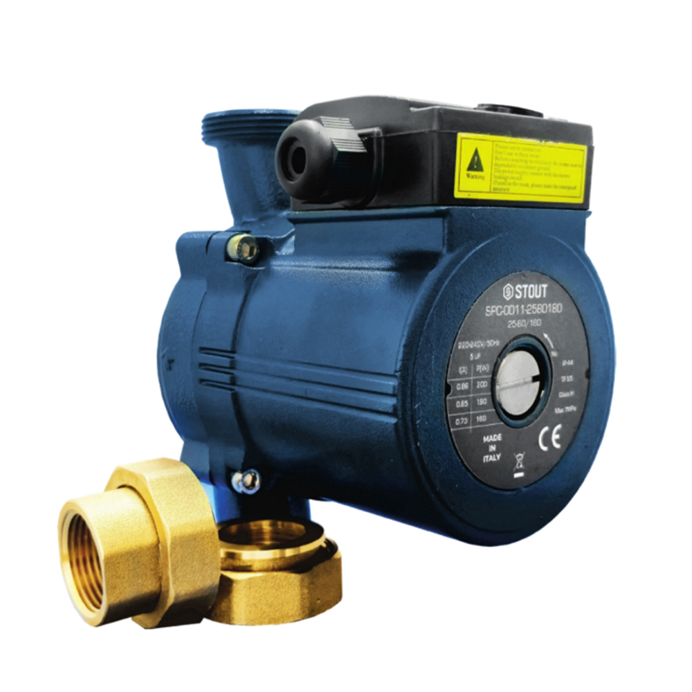 Насос циркуляционный STOUT SPC 25/40-130 (74 Вт, Hmax 4 м, Qmax 3,6 м³/ч, 1х230В)