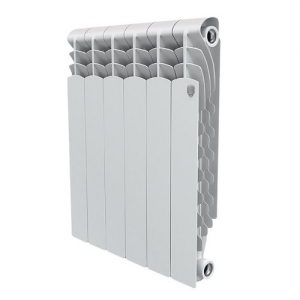 Радиатор алюминиевый Royal Thermo Revolution 500 - 4 секции (подключение боковое, цвет белый)