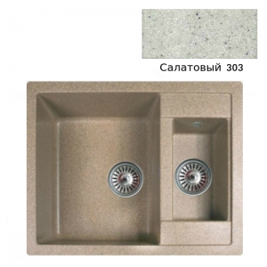 Мойка кухонная гранитная Ulgran U-106 (цвет салатовый, код 303)