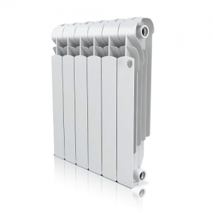 Радиатор алюминиевый Royal Thermo Indigo 500 - 8 секций (подключение боковое, цвет белый)