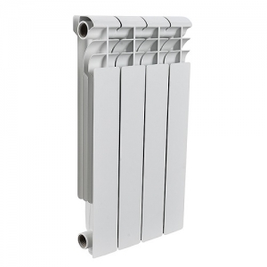 Радиатор алюминиевый ROMMER Profi 500 - 4 секции (подключение боковое, цвет белый)