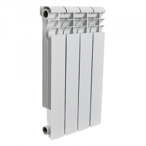 Радиатор алюминиевый ROMMER Profi 350 - 4 секции (подключение боковое, цвет белый)