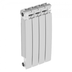 Радиатор алюминиевый BILUX AL M500 - 12 секций (подключение боковое, цвет белый)