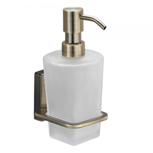 Дозатор жидкого мыла WasserKRAFT Exter K-5299 (матовое стекло, светлая бронза)
