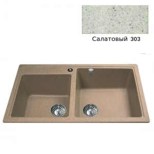 Мойка кухонная гранитная Ulgran U-200 (цвет салатовый, код 303)