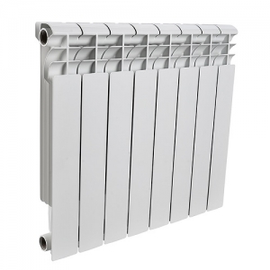 Радиатор алюминиевый ROMMER Profi 500 - 8 секций (подключение боковое, цвет белый)