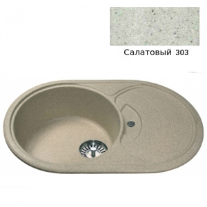 Мойка кухонная гранитная Ulgran U-110 (цвет салатовый, код 303)