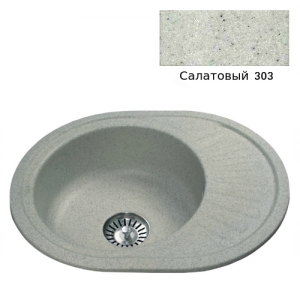 Мойка кухонная гранитная Ulgran U-107м (цвет салатовый, код 303)
