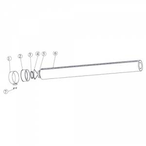 Труба для коаксиального дымохода Protherm D60/100 мм, длина 1.5 м (для котлов ЯГУАР)