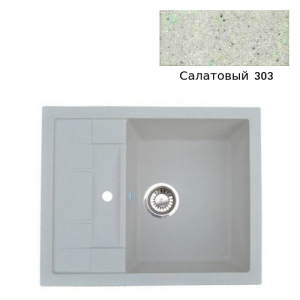 Мойка кухонная гранитная Ulgran U-207 (цвет салатовый, код 303)