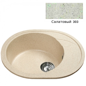 Мойка кухонная гранитная Ulgran U-403 (цвет салатовый, код 303)