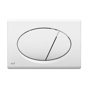 Кнопка смыва AlcaPLAST M70 (корпус и кнопка - пластик, цвет белый)