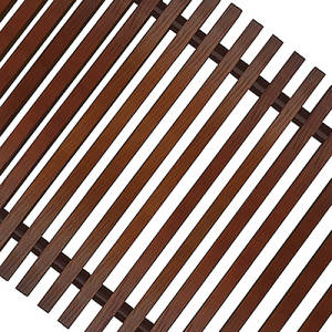 Решетка рулонная деревянная Techno шириной 150 мм, длина 800 мм (цвет темное дерево)