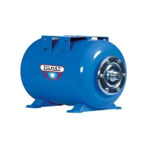 Гидроаккумулятор горизонтальный синий Zilmet ULTRA-PRO - 60л. (PN10, мемб.бутил, фланец нерж.ст)