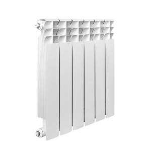 Радиатор алюминиевый BiPLUS LUNE 500 L - 4 секции (подключение боковое, цвет белый)