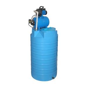Бак для воды АКВАТЕК ATV 500 (с насосной станцией JP 600PA, цвет синий)