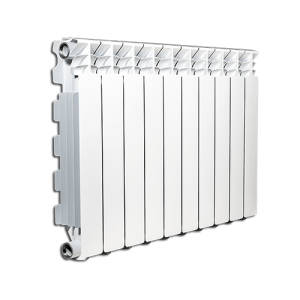 Радиатор алюминиевый Fondital EXCLUSIVO D3 500x100 - 8 секции (подключение боковое, цвет белый)