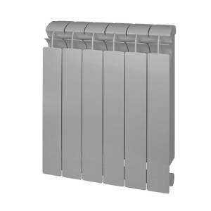 Радиатор биметаллический GLOBAL STYLE PLUS 500 - 4 секции (подключение боковое, цвет серый)