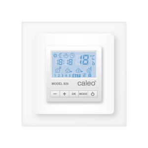 Терморегулятор для теплого пола электронный Caleo 920 (с адаптерами, цвет белый)