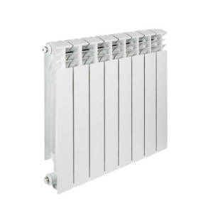 Радиатор алюминиевый TENRAD AL 500/100 - 8 секций (подключение боковое, цвет белый)
