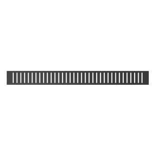 Решетка для душевого лотка AlcaPLAST PURE - 1450 мм (нержавеющая сталь, цвет черный матовый)