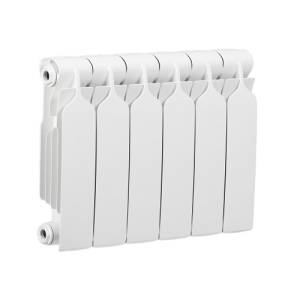 Радиатор биметаллический BILUX plus R300 - 6 секций (подключение боковое, цвет белый)