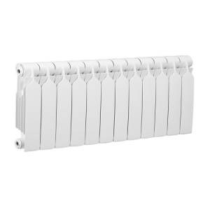 Радиатор биметаллический BILUX plus R300 - 12 секций (подключение боковое, цвет белый)