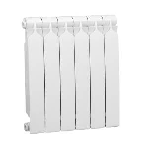 Радиатор биметаллический BILUX plus R500 - 6 секций (подключение боковое, цвет белый)