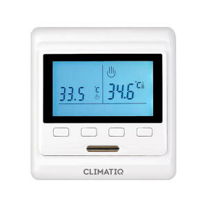 Терморегулятор электронный IQWATT CLIMATIQ PT (программируемый, цвет белый)