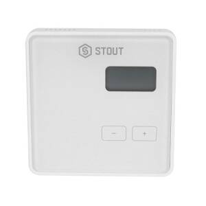 Терморегулятор комнатный STOUT ST-294v2 (беспроводной, питание от батареек, цвет белый)