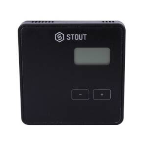 Терморегулятор комнатный STOUT ST-294v2 (беспроводной, питание от батареек, цвет черный)
