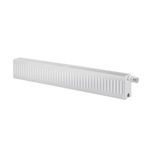 Радиатор панельный профильный ROMMER Ventil тип 33 - 300x3000 мм (подключение нижнее, цвет белый)