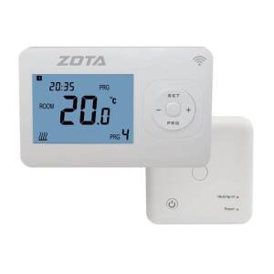 Термостат комнатный ZOTA ZT-02W Wi-Fi (беспроводной 868 МГц, с ЖК-дисплеем, для отопительных систем)