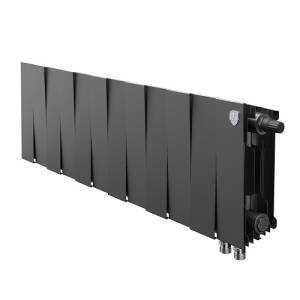 Радиатор биметаллический Royal Thermo PianoForte 200 VD Noir Sable - 12 секций (подключение нижнее)