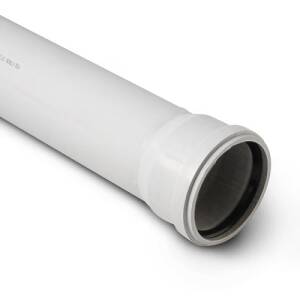 Труба для внутренней канализации STOUT - D58x4.0 мм, длина 250 мм (цвет светло-серый)