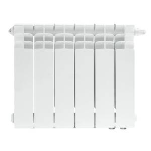 Радиатор биметаллический STOUT TITAN VENTIL 350 - 10 секций (подключение нижнее правое, цвет белый)