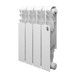 Радиатор алюминиевый Royal Thermo Revolution 350 - 4 секции (подключение боковое, цвет белый)