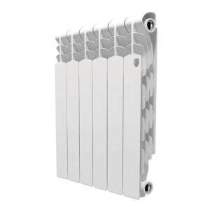 Радиатор алюминиевый Royal Thermo Revolution 500 - 4 секции (подключение боковое, цвет белый)