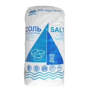 Соль таблетированная для систем водоподготовки Софт Воте Экстра - 25 кг