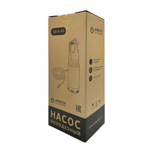 Изображение Насос колодезный АКВАТЕК SB6-45 (1,1 кВт, Hmax 45 м, Qmax 6 м³/ч, с поплавком, кабель 15 м) 3