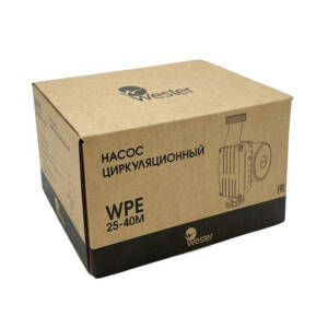 Изображение Насос циркуляционный Wester WPE 25-40M (0,022 кВт, Hmax 3 м, Qmax 53 л/мин, 1x230В) 3