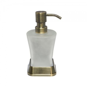 Дозатор для жидкого мыла WasserKRAFT Exter K-5599 (стекло матовое, металл, покрытие светлая бронза)