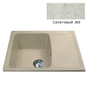 Мойка кухонная гранитная Ulgran U-201 (цвет салатовый, код 303)