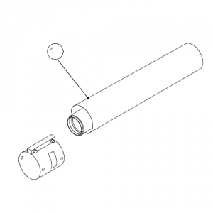 Труба для коаксиального дымохода Protherm D80/125 мм, длина 1 м (для котлов ГЕПАРД 2015, ПАНТЕРА)