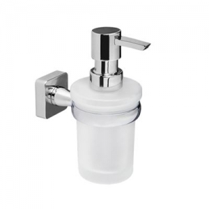 Дозатор жидкого мыла WasserKRAFT Lippe K-6599 (матовое стекло, хром)