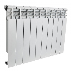Радиатор алюминиевый ROMMER Profi 500 - 10 секций (подключение боковое, цвет белый)