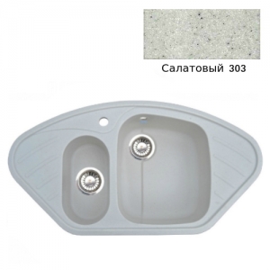 Мойка кухонная гранитная Ulgran U-105 (цвет салатовый, код 303)