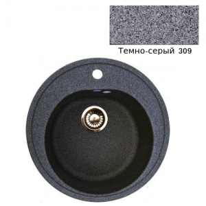 Мойка кухонная гранитная Ulgran U-101 (цвет темно-серый, код 309)